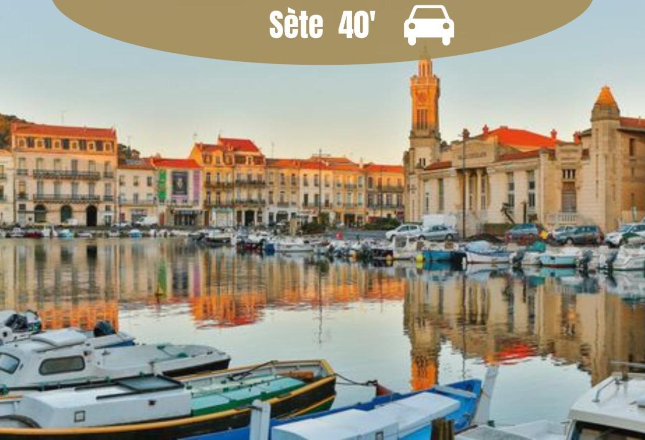 NEW - Studio cosy - Plages à 5min - Parking privé - WIFI - Commerces au pied du bâtiment La Grande-Motte Exterior foto